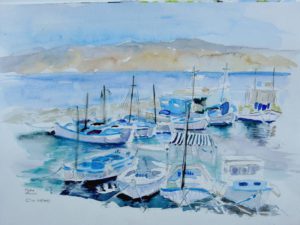 AQUARELL-MALREISE 2018 HYDRA/GRIECHENLAND_8